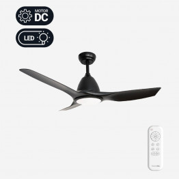 ALISIOS 4052 Ventilador de Techo Negro con Luz LED