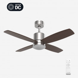 MIDI Ventilador de Techo Inox-Negro Motor DC