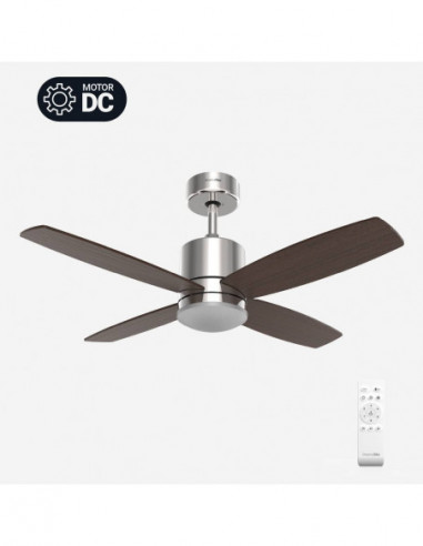 MIDI Ventilador de Techo Inox-Negro Motor DC