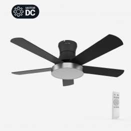 SHAMAL 4048 Ventilador de Techo Negro e Inox 122 cm