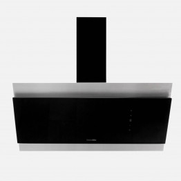 ANDES 4090B Campana inclinada cristal + inox 90 cm 2