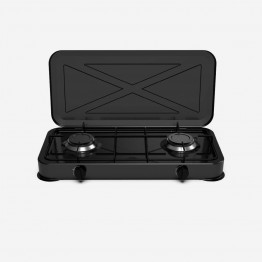 FLAVOURMY 5002B Hornillo de Gas Portátil 2 Fuegos 2