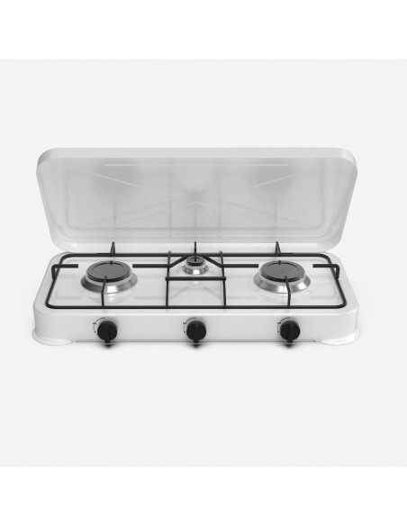 FLAVOURMY 5003W Hornillo de Gas Portátil 3 Fuegos
