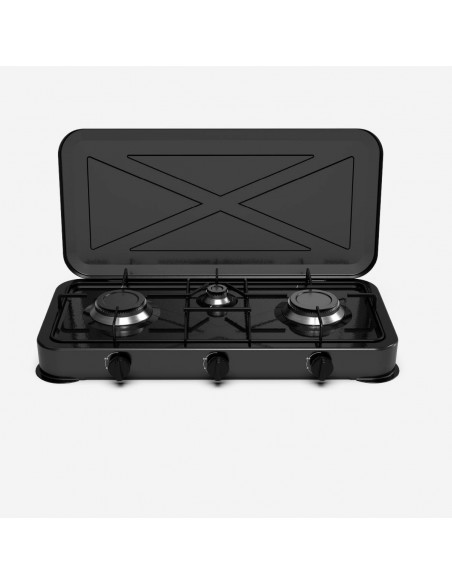 FLAVOURMY 5003B Hornillo de Gas Portátil 3 Fuegos