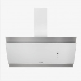 ANDES 4090W Campana inclinada cristal + inox 90 cm