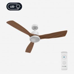 CIERZO 3052 W Ventilador de Techo Plus Blanco y Madera 132 cm 2