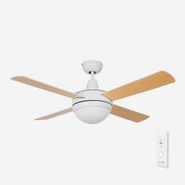 SIROCO 4052W Ventilador de Techo Blanco-Marrón 4 Aspas 2