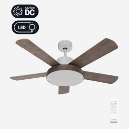 LEVANTE 4048W Ventilador de Techo Blanco y Madera 122 cm 2