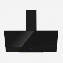 ESTELA Campana decorativa de cristal negra