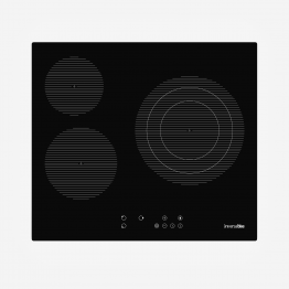 VEGA 4072 Placa vitrocerámica 3 fuegos negra